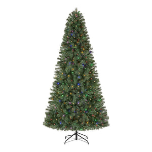 Home Accents Holiday 7.5 ft. Pre-Lit LED Festive Pine Artificial Christmas Tree