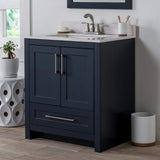 Craye 30 in. W x 22 in. D x 34 in. H Bath Vanity Cabinet without Top in Deep Blue