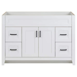 Ridge 48 in. W x 21.6 in. D x 34 in. H Bath Vanity Cabinet without Top in White