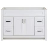 Ridge 48 in. W x 21.6 in. D x 34 in. H Bath Vanity Cabinet without Top in White