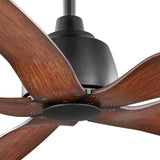 60 in. Sirrine Indoor/Outdoor Matte Black Smart Ceiling Fan with Remote Control Powered by Hubspace