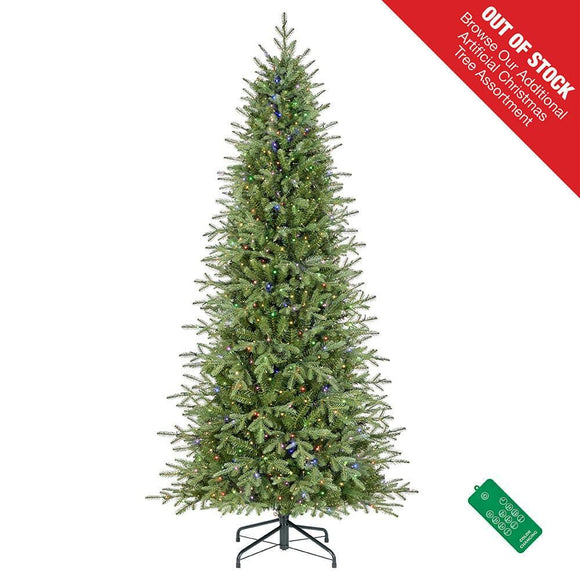 7.5 ft. Pre-Lit LED Grand Duchess Twinkling Fir Slim Artificial Christmas Tree T26