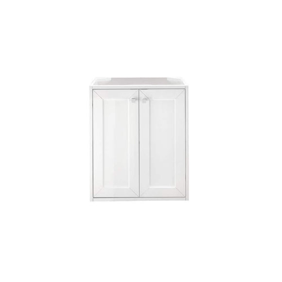 Chianti 23.6 in. W x 18.1 in. D x 27.5 in. H Single Bath Vanity Cabinet without Top in Glossy White