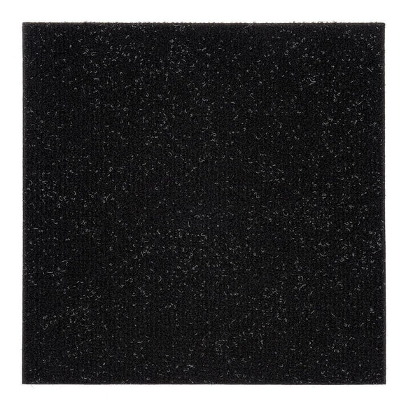 Nexus - Black Residential 12 x 12 in. Peel and Stick Carpet Tile Square (12 sq. ft.)