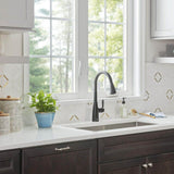 Fairbury 2S Single-Handle Pull-Down Sprayer Kitchen Faucet in Matte Black