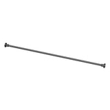 Gatco Modern Minimalist 60 in. Straight Shower Rod Set in Matte Black