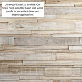 0.98 in. x 3.94 in. x 2.56 ft. Ultrawood Teak Linari White (18-Pack)