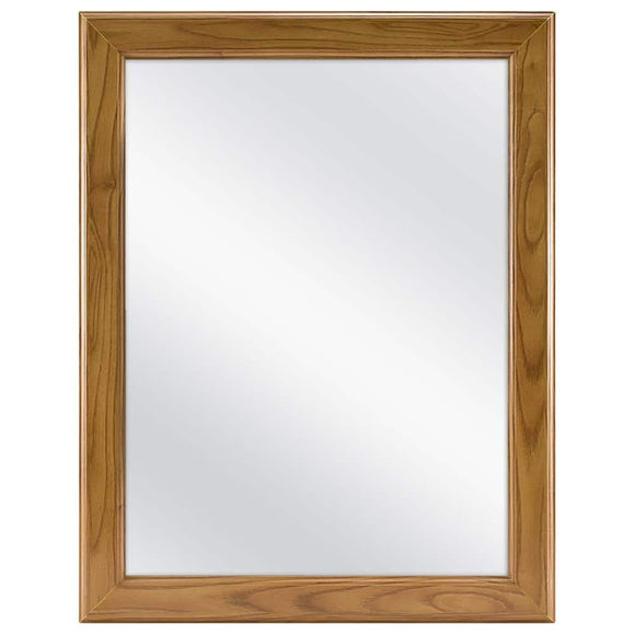 15-1/8 in. W x 19-1/4 in. H Framed Recessed or Surface-Mount Bathroom Medicine Cabinet in Oak with Mirror