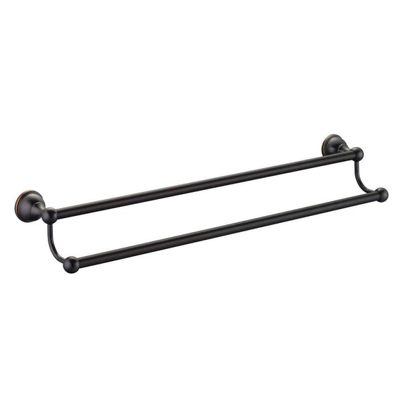 Mandouri Series 24 in. Double Towel Bar in Bronze