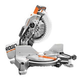 RIDGID 15 Amp 10 in. Corded Dual Bevel Miter Saw with LED Cut Line Indicator