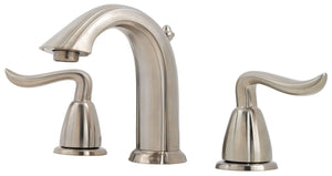 Pfister LF049ST0K Santiago 2-Handle 8 Widespread Bathroom Faucet in Brushed Nickel 12 gpm