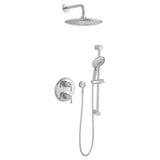 Spectra+ 1-Spray Patterns 11 in. Single Wall Mount Fixed Shower Head in Polished Chrome