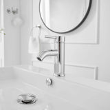 Single Hole Single-Handle Bathroom Faucet With Pop Up Drain in Polished Chrome