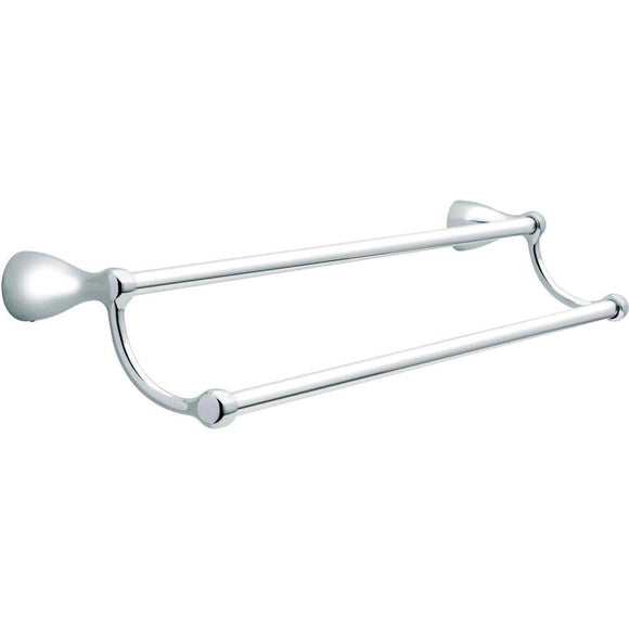 Foundations 24 in. Double Towel Bar in Polished Chrome