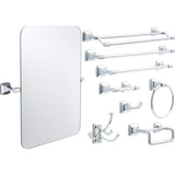 Portwood 6 in. Wall Mount Double Hand Towel Bar Bath Hardware Accessory in Polished Chrome