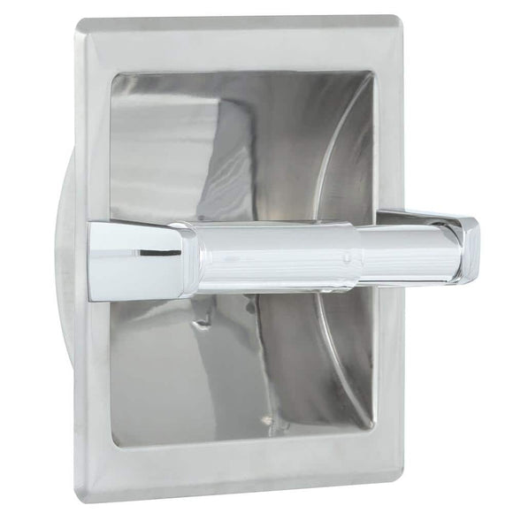 Futura Recessed Toilet Paper Holder in Polished Chrome