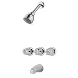 Bedford 3-Handle 3-Spray Tub and Shower Faucet in Polished Chrome (Valve Included)