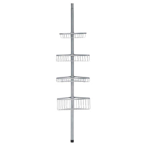 York Tension-Pole Caddy in Powder Coated Silver