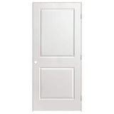 32 in. x 80 in. 2 Panel Left-Handed Primed Composite Hollow Core Single Prehung Interior Door 4-9/16 in. Split Jamb