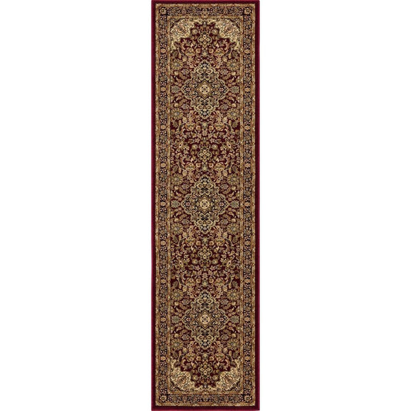 Silk Road Red 2 ft. x 7 ft. Medallion Runner Rug