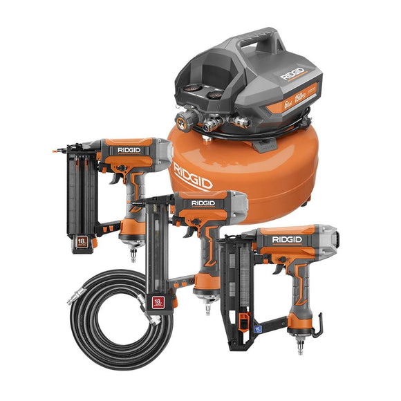 RIDGID 6 GAL. COMPRESSOR 3-TOOL COMB