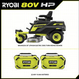 RYOBI 80V HP Brushless 30 in. Battery Electric Cordless Zero Turn Riding Mower with (2) 80V 10 Ah Batteries and Charger. Demo Model