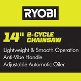 14 in. 37cc 2-Cycle Gas Chainsaw