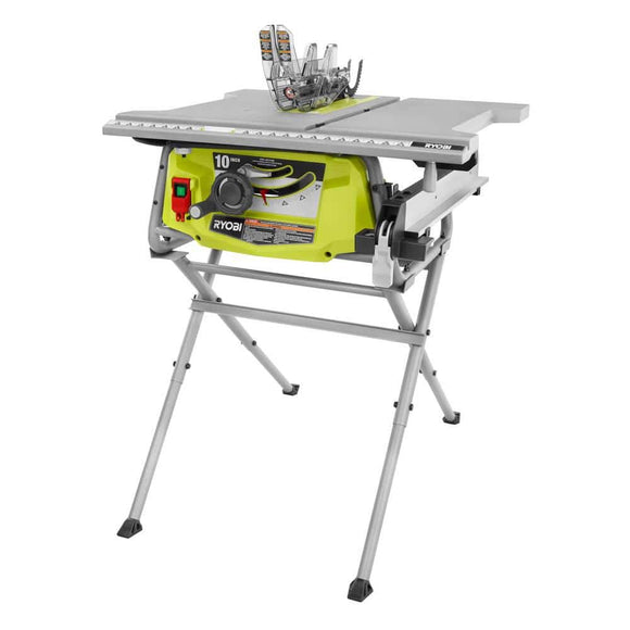 15 Amp 10 in. Compact Portable Jobsite Table Saw with Folding Stand