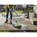 RYOBI 12 in 3100 PSI Electric Pressure Washer Surface Cleaner with Caster Wheels