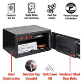 0.98 cu. ft. Safe Box with Digital Lock