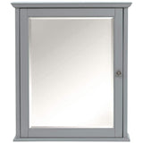 Hamilton 24 in. W x 27 in. H Wall Mirror Cabinet in Grey