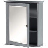 Hamilton 24 in. W x 27 in. H Wall Mirror Cabinet in Grey