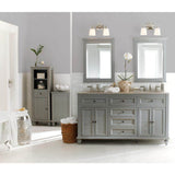 Hamilton 24 in. W x 27 in. H Wall Mirror Cabinet in Grey