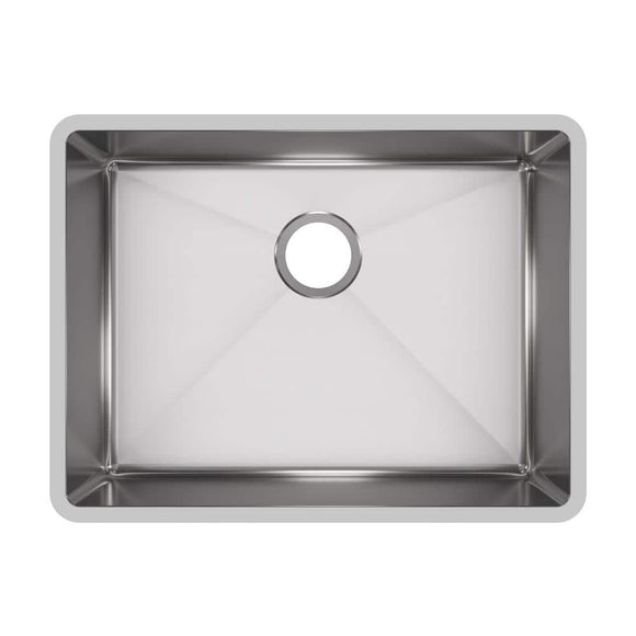 Crosstown 24 in. Undermount Single Bowl 18 Gauge Stainless Steel Kitchen Sink Only