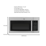 29.9 in. 1.6 cu. ft. Over-the-Range Microwave in Stainless Steel with One Touch Cooking