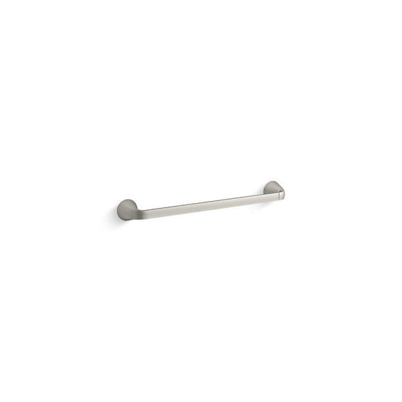 Cursiva 18 in. Towel Bar in Vibrant Brushed Nickel