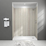 Passage Left Hand Drain 32 in. x 60 in. Single Threshold Shower Base in White