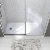 Passage Left Hand Drain 32 in. x 60 in. Single Threshold Shower Base in White