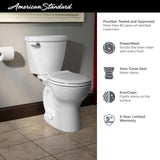 Cadet 3 Right Height 2-piece 1.28 GPF Single Flush Round Toilet in White, Seat Included