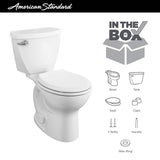 Cadet 3 Right Height 2-piece 1.28 GPF Single Flush Round Toilet in White, Seat Included