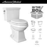 Lexington Tall Height 2-Piece 1.28 GPF Single Flush Elongated Toilet with Slow Close Seat in White