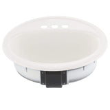 "19"" LAUREL WHITE ROUND DROP IN SINK"