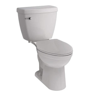 Foundations 2-piece 1.28 GPF Single Flush Elongated Toilet in White