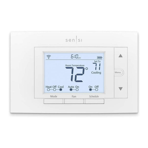 Sensi 7-day Programmable Wi-Fi Smart Thermostat, No C-Wire Required for Most Systems