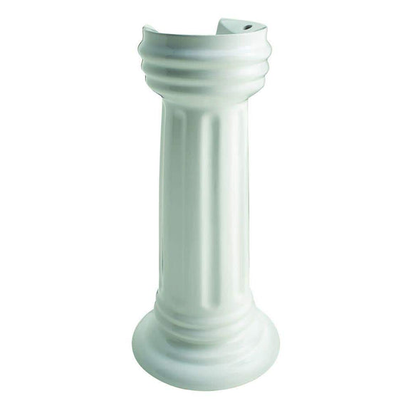 Westminster 13 in. W x 13 in. D Oval Pedestal Sink Base in White