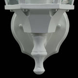 14.5 in. White Dusk to Dawn Decorative Outdoor Wall Lantern