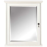 Newport 24 in. W x 28 in. H Framed Bathroom Cabinet in Ivory