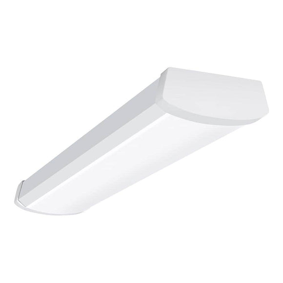 2 ft. 2100 Lumens Integrated LED Dimmable White Wraparound Light, 4000K