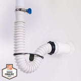 1.25 in. Rubber Threaded P-Trap Bathroom Single Sink Drain Kit