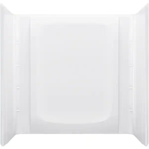 STORE+ 30 in. W x 60 in. H 3-Piece Direct-to-Stud Alcove Wall Surround in White
